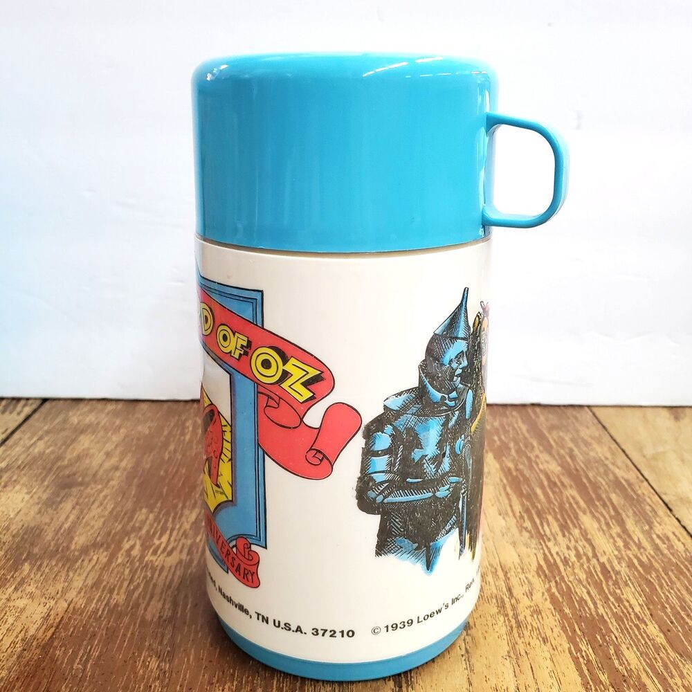 Vintage 1989 Wizard of Oz 50th Anniversary Aladdin Lunch Box lunchbox & Thermos - Picture 13 of 16